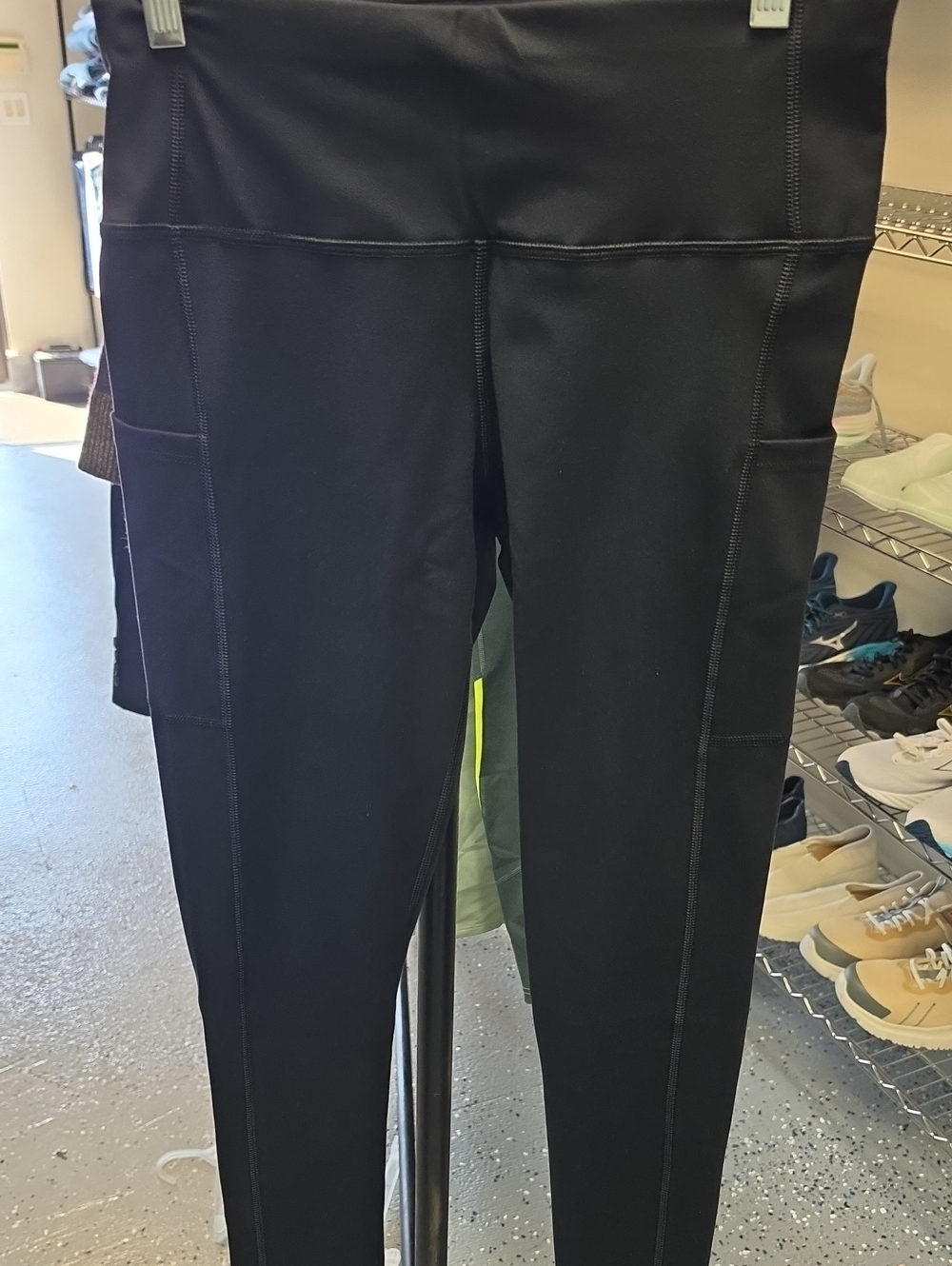 High-Waist Black Pocket Leggings for Women
